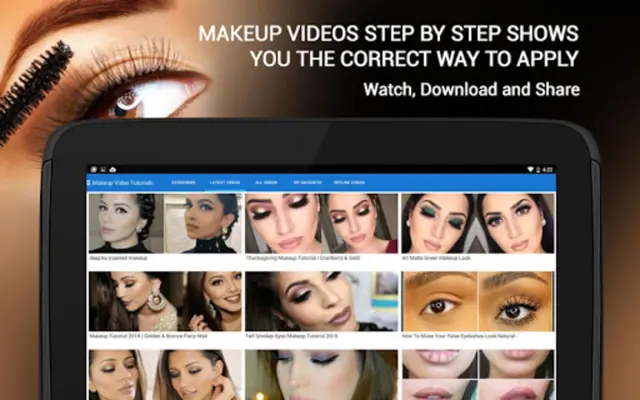 Makeup Videos android App screenshot 0